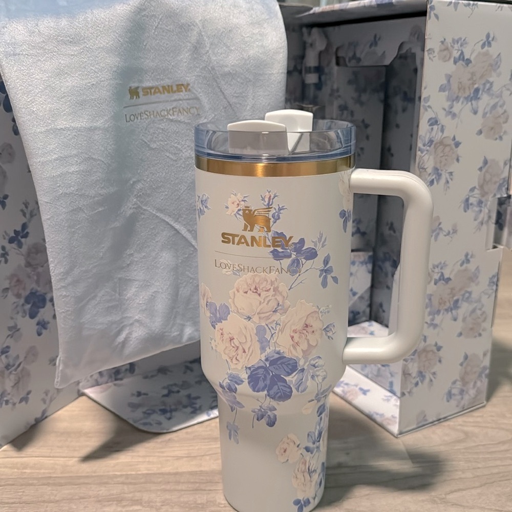 Stanley x LoveShackFancy 40oz quencher Everblooming Rosettes